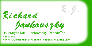 richard jankovszky business card